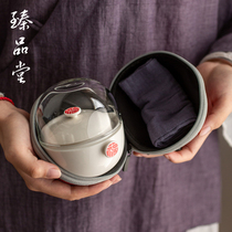 Zhu Pintang is full of travel tea set household ceramic fast guest Cup portable kung fu tea set mini tea maker