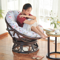 Single Sofa Chair Sloth Swivel Radar Chair Minima Modern Living-room Bedroom Vines Chair Balcony Lying Down Casual Chair