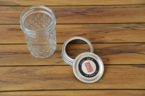 Mason bottle pipe filament sealing bottle cans split cover moisturizing storage tea cans glass bottle