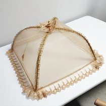 Cover the new trumpet foldable summer square Mini small size kitchen household anti-fly cover