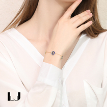 little joys925 silver Gold-Plated Retro six-mango compass bracelet lucky transfer 4 sets bracelet niche