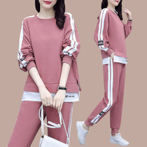 Foreign Air Fashion Sportswear Suit Women Spring 2022 New Wave Han Edition Loose student Leisure Weater Two sets