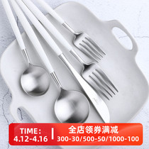 Portugal Cutipol GOA silver in red tableware knife and fork spoon suit household dessert spoon cake fork