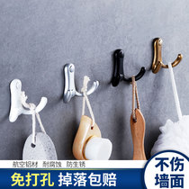 Punch-free Creative clothes hook wall hanging single hook small hook sanitary fitting room bathroom clothes hook hardware hook European style