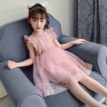 Korean girl dress summer 2021 new dress summer foreign girl puffy gauze princess skirt