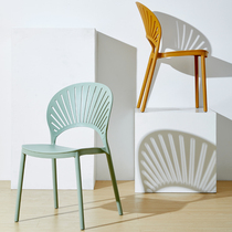 Nordic dining chair net red plastic chair outdoor chair adult dining chair simple shell chair back chair chair leisure chair