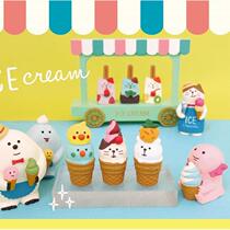 *Japanese grocery zakka snowcat cold drink shop summer ice cream truck in desktop mini decoration parts