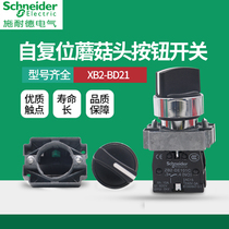 Schneider selection switch 2 stalls XB2-BD21C 2 positions Self-lock 1 Changer 22mm knob switch Two-gear button