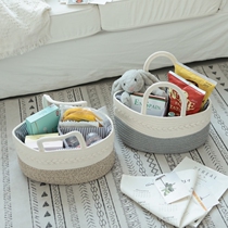 New product containing box feeding bottle lifting basket sofa finishing box cloth art by large children household separated urine not wet storage box