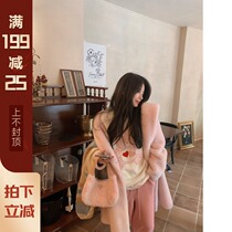 XUELI Sydney womens love bear bear joint wool knitted sweater womens autumn and winter cartoon age reduction knitwear