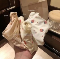 METWO ice sense fruit pants Girl quick-drying soft soft Japanese sweet breathable Lace edge sexy briefs for women