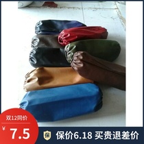 Leather sleeve Waterproof sleeve Oil-proof thickened long restaurant kitchen labor insurance sleeve batch of male and female adult work sleeves