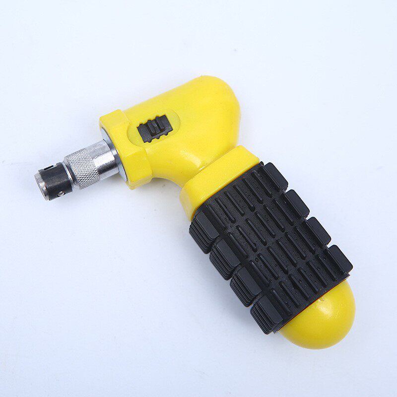 Non-slip pistol handle ratchet screwdriver