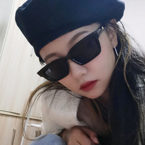 jennie the same sunglasses female Net red ins retro European and American style sun glasses male hot girl glasses Korean tide