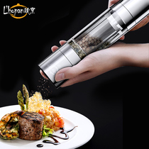 European cooking stainless steel pepper grinder household grind pepper pepper artifact black pepper manual grinding bottle