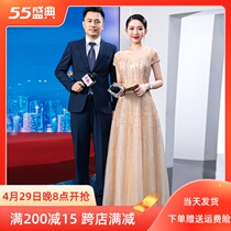 Advanced senses 2021 new wedding presenters evening gown women banquets into a popularity light extravagant and high-end fall