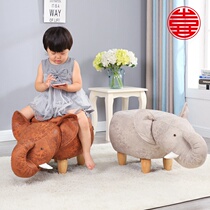 Elephant animal stool Dinosaur storage footstool creative cow stool seahorse shoe stool cartoon cute storage small bench
