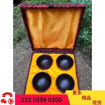 Indian Little Leafy Purple Sandalwood Bowls High Oil Dense Old Black Stock Whole Stock Hollowed Out High-end Collection Business Gifts