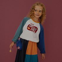 (Juice Series) TYAKASHAKIDS Takasha childrens T-shirt long sleeve top raglan sleeves childrens T-shirt
