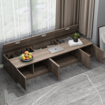 Solid wood bay window cabinet can be located on the ground low cabinet window sill cabinet floor cabinet balcony cabinet storage locker tatami custom