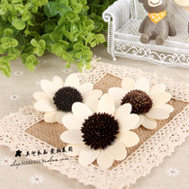 Background Cloth Photography Props Photo Shoots Assistant Props Meritocracy Handmade Dry Flowers Rice White Yellow Wood Leather Flowers