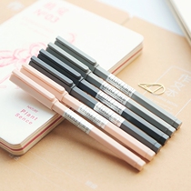 Chenguang stationery gel pen 0 5mm full needle tube excellent product A0403 simple hexagonal Rod water pen signature pen Black