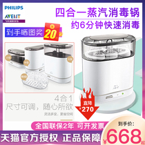 Imported Philips Xinanyi milk bottle mouth Antivirus 4 in 1 steam toy 6 minutes sterilizer health SCF286