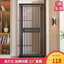 Pet fence dog cat fence indoor isolation door small dog protection non-perforated anti-jump blocking safety door bar