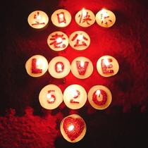 Net Red surprise decoration decoration Valentines Day confession candle package proposal birthday New Years Eve candlelight dinner