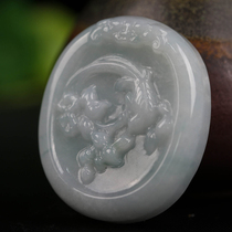 Jade carving pendant 70 07G Jade fine