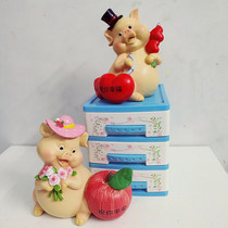 Courtyard View Arrangement New Year Hog Creative Gift Blessing Gift Cartoon Piggy Piggy Savings Pot Resin Handiwork