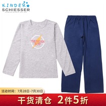 Shuya home clothes Childrens underwear set Mens and womens childrens modal long-sleeved childrens pajamas Childrens base thin section