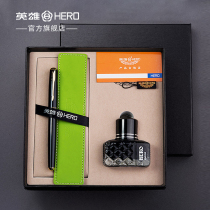 Hero pen 5020 gift box for word practice students with 0 5mm clear tip ink gift box set lettering custom logo wholesale gift ink sac pen
