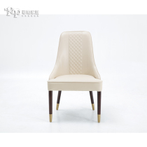 Fipa home Italian luxury style restaurant furniture light luxury fabric dining chair leather dining chair white cloth dining chair