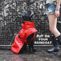 Fall in love with plum rain RingoGo dog raincoat export fabric super thick rain resistant clothing