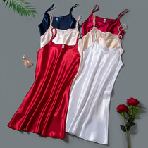 Sexy pajamas women summer hot nightgown sexy pajamas fun teasing ladies lace bridesmaid suspender nightdress