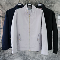 Fall 202 new TB jacket men and women same men men slim stand collar four-way bar charge mens coat