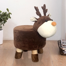 Childrens stool net red cartoon shoe changing stool sofa household lazy person can be a baby small bench