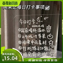 Acrylic Transparent Notepad Students Write Erasable Learning Supplies Ins Creative Message Plywood Stationery Mat