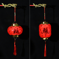 2021 Mid-Autumn Festival small lantern ornaments Chinese style childrens portable outdoor glowing ox chandelier scene gift