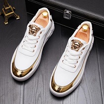 Shoes Man Europe Station 100 Hitch Shoes 2022 New Small White Shoes Trend Genuine Leather Inner Heightening Men Casual Board Shoes