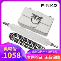 PINKO swallow bag new classic chain bag split mouth buckle Bacchus asuka gun buckle leather shoulder strap size female bag