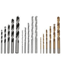 Wan Kebao straight shank titanium plated twist drill bit Woodworking drill Cement drill Concrete drill Electric drill drill bit set