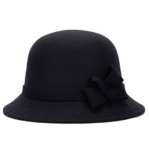Korean casual autumn and winter bowknot autumn wild lady top hat round hat new hat fashion gift hat