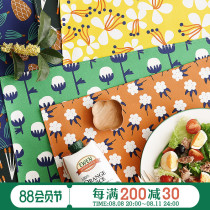 GOING HOME Small Qing fresh fabric waterproof oil and oil-proof PVC washing-free Western meal pads in insulation tablets