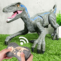 Childrens Dinosaur Toy Boy Simulation Electric Remote Control 6 Will Walk 10 Large Gifts 8 Spitfire Animal Velociraptor