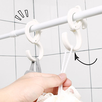 Japanese-style S-shaped door hanging hanger-free Creative bathroom porch hook coat hook hat buckle adhesive hook
