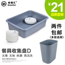 Bo Dehui dining car accessories Tableware collection plate Dining car accessories bowls and dishes under the column basin Cleaning plate storage basin Small