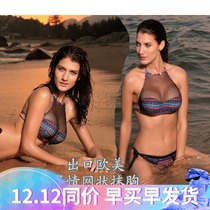 Export to Europe and the United States bikini swimsuit sexy split bikini gathered new hot spring hand embroidery brand goods