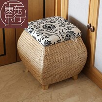 Rattan choreography shoe-changing stool storage into the door stool sitting box can sit peoples shoes cabinet for the rest of the stool and wear the stool for domestic storage